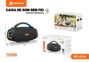 CAIXA DE SOM PEINING 2 MIC - PEI-S104